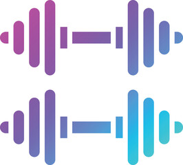 Dumbbells Vector Icon Design Illustration