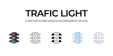 Trafic Light icon. Suitable for Web Page, Mobile App, UI, UX and GUI design.