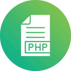 PHP Vector Icon Design Illustration