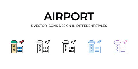 Airport icon. Suitable for Web Page, Mobile App, UI, UX and GUI design.