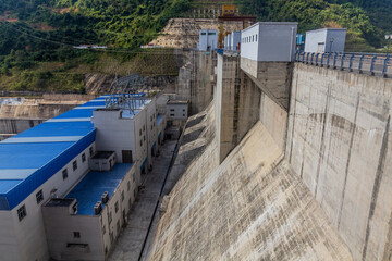View of Nam Ou 5 dam, Laos