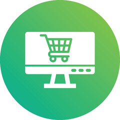 Online shopping Vector Icon Design Illustration