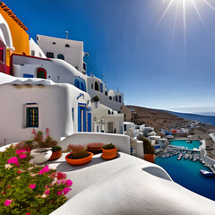 oia village santorini greece