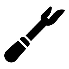 seam ripper glyph icon