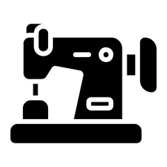 sewing machine glyph icon