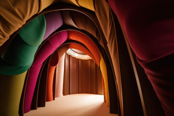 Inside architecture, colorful, generative ai