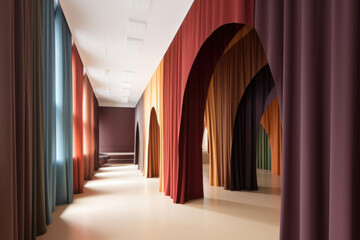 Inside architecture, colorful, generative ai
