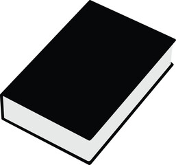 Empty black book vector eps 10