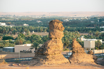 Jubbah Oasis, site of prehistoric rock carvings, a UNESCO World Heritage Site in Saudi Arabia