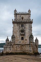 Fototapeta na wymiar Tower of St Vincent, Torre de Belem in Lisbon, Portugal, Europe
