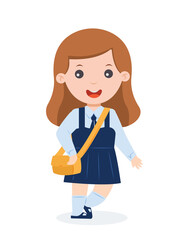 character student in school uniform