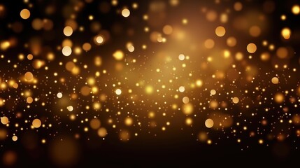 Obraz na płótnie Canvas Luxurious gold bokeh background for awards and glamour events. Generative AI