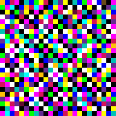 Colorful bright background with small squares.