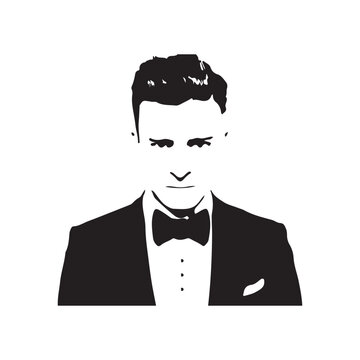 recommend clip art: Justin Timberlake Svg, Man Silhouette. Vector Silhouette on White Background