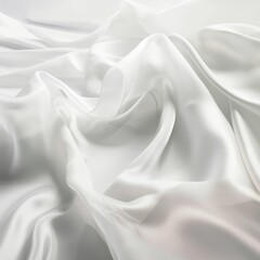 Obraz premium silk white shiny background, generative AI