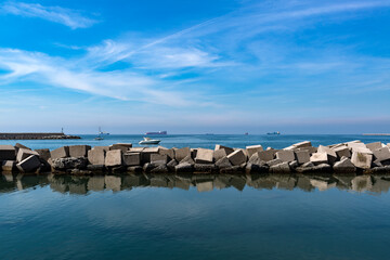 Le port de Salerno en Italie