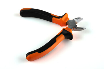 Side cutters on a light background