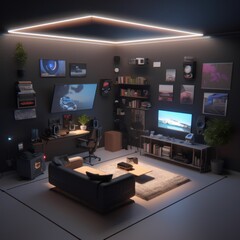 Modern Gaming Room Design Ideas