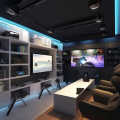 Naklejka premium Gaming Room Concept Ideas