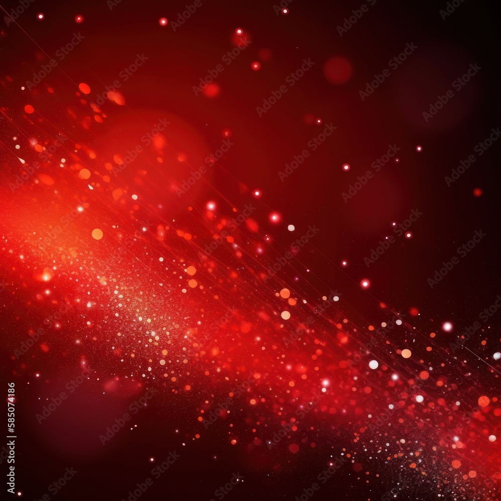 Wall mural abstract red particle background