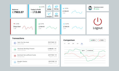 Wallet Data Report - UI Dashboard Design
