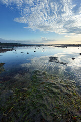 Sunrise over east lombok beach