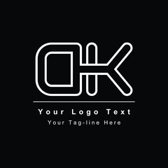 DK or KD letter logo. Unique attractive creative modern initial DK KD D K initial based letter icon logo