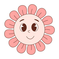 Groovy flower power sticker