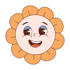daisy flower power sticker