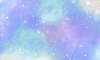 beauty cute pastel watercolor light star sky spring background