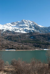 Tranquil Mountain Lake with picture-perfect Scenery