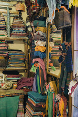 A room full of fabrics