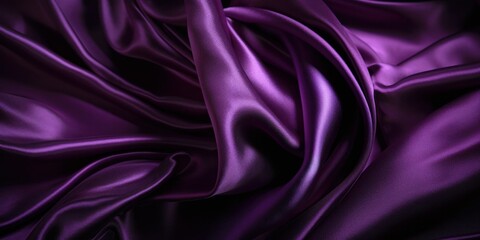 Fototapeta premium Deep purple silky material texture