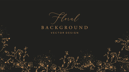 Fototapeta na wymiar Luxury and elegant vector floral batik pattern template