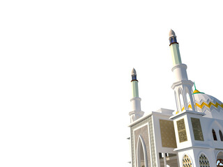 transparent mosque dome background