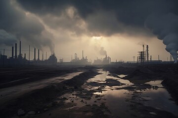 Impact of Industrial Pollution and Chemicals in the Factory on the Environment