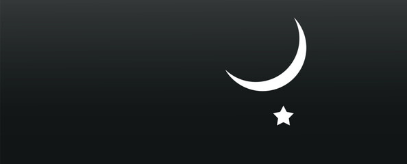 Ramadan moon come near the venus planet with a wonderful background  - obrazy, fototapety, plakaty