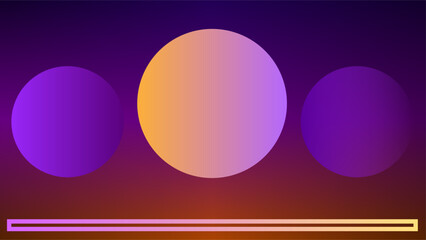 Copy Space Twilight Circle Frames Gradient Background.