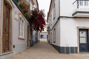 Fototapeta na wymiar small street in a tiny little town