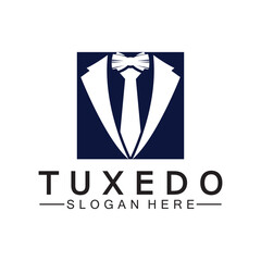 Tuxedo Logo template vector icon illustration design
