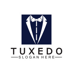 Tuxedo Logo template vector icon illustration design