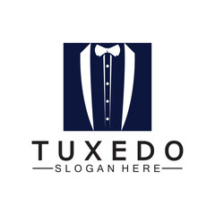 Tuxedo Logo template vector icon illustration design