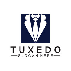 Tuxedo Logo template vector icon illustration design