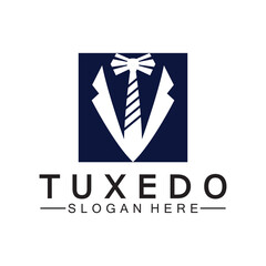 Tuxedo Logo template vector icon illustration design