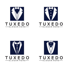Tuxedo Logo template vector icon illustration design