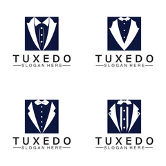 Tuxedo Logo template vector icon illustration design