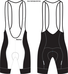 Cycling Bib Shorts Mockup