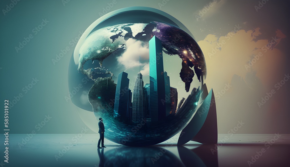 Wall mural top global business internet concepts you need to know enhance your visual content with adobe stock'