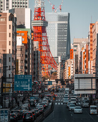 Tokyo Tower with street