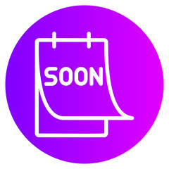 Soon gradient icon